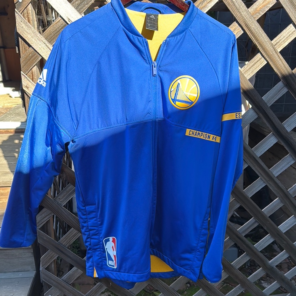 Golden State Warriors Blue Adidas Jacket
